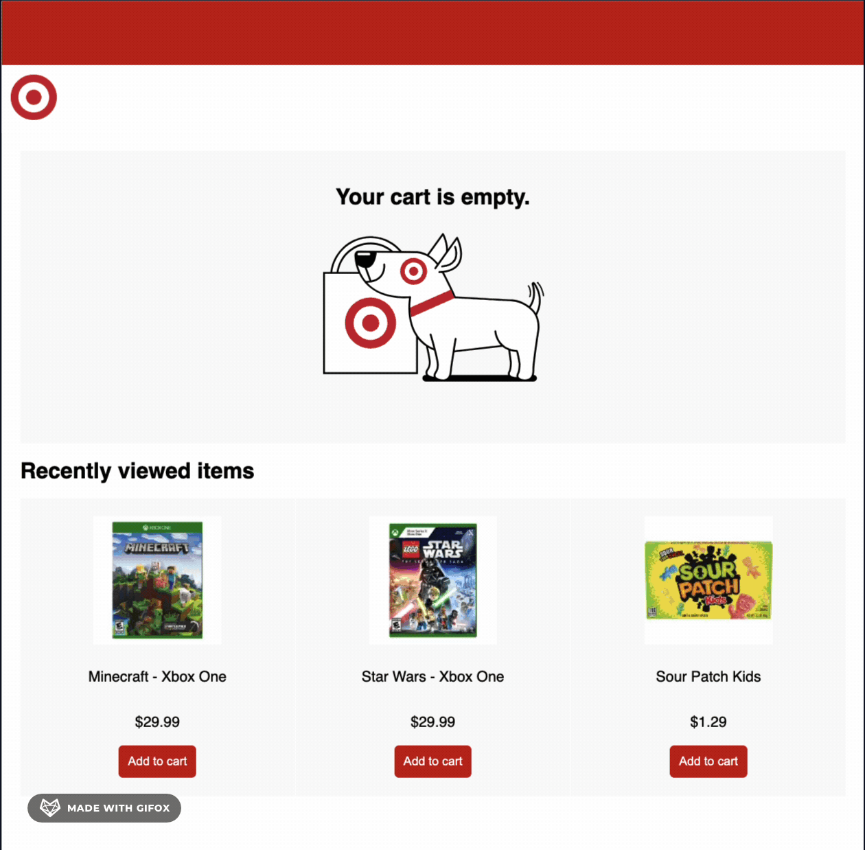 shopping cart